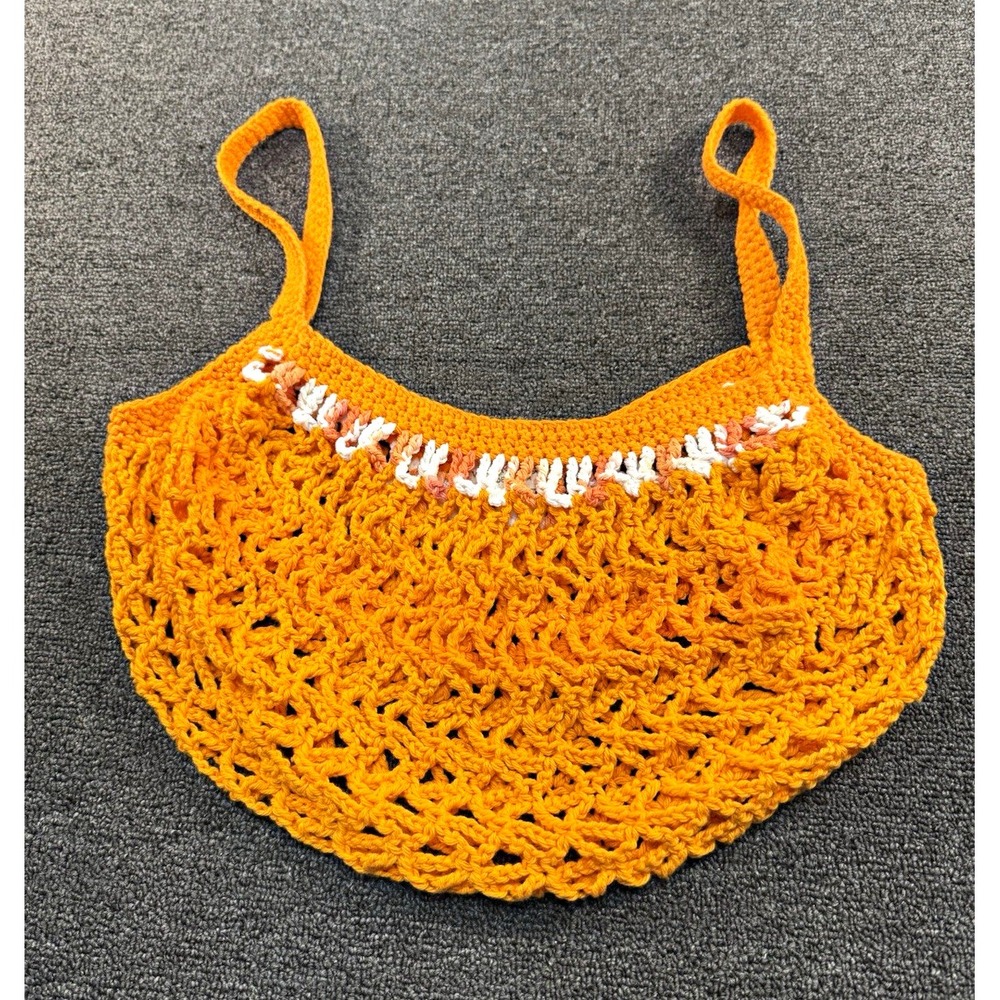Nachon Designs Orange Crescent Shoulder Bag Purse w/ Shoulder Strap Made in USA